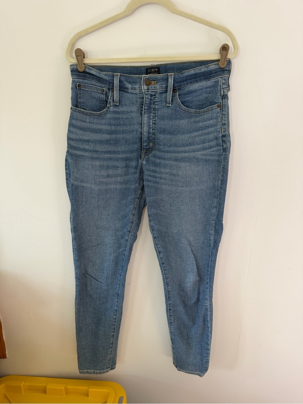 J. Crew Women's Medium Blue Skinny Jeans 10” high raise size 30